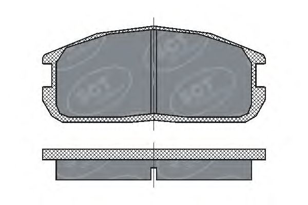 Комплект тормозных колодок, дисковый тормоз SP 220