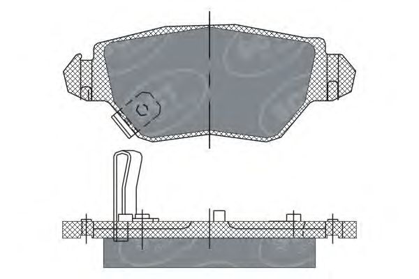 Комплект тормозных колодок, дисковый тормоз SP 242
