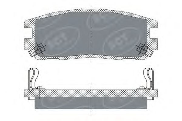 Комплект тормозных колодок, дисковый тормоз SP 248