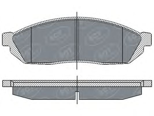 Комплект тормозных колодок, дисковый тормоз SP 265