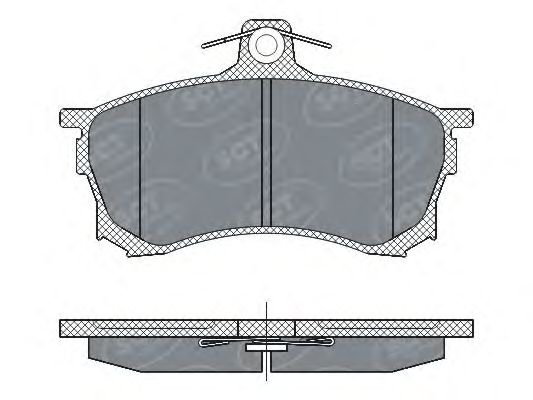 Комплект тормозных колодок, дисковый тормоз SP 268