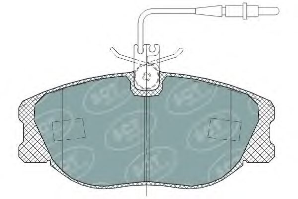 Комплект тормозных колодок, дисковый тормоз SP 317