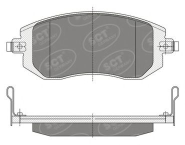 Комплект тормозных колодок, дисковый тормоз SP 340