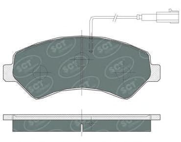 Комплект тормозных колодок, дисковый тормоз SP 387