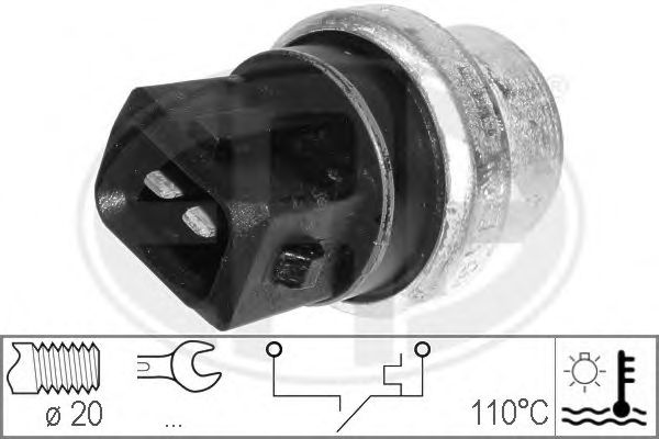 Sensor, kølevæsketemp. 330163