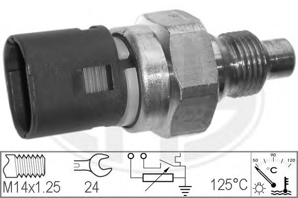 Sensor, temperatura del refrigerante 330313