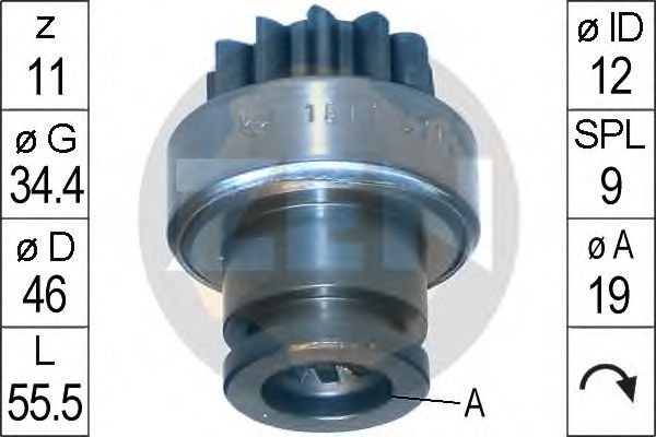 Freewheel Gear, starter ZN1617