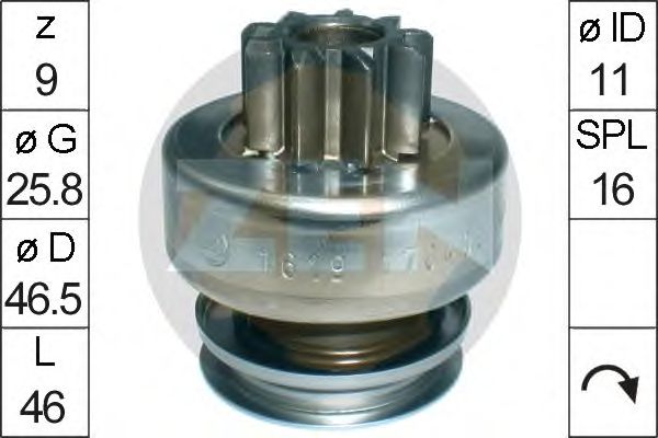 Freewheel Gear, starter ZN1619