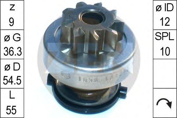 Freewheel Gear, starter ZN1650