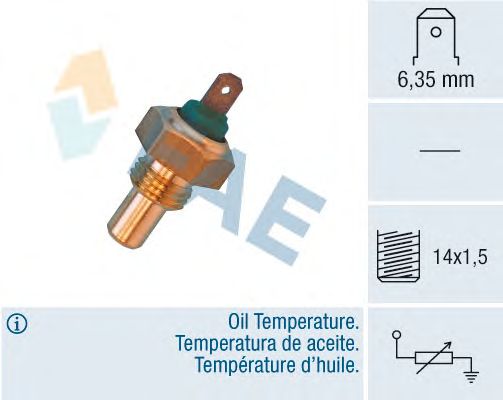 Sensor, temperatura del aceite 31700