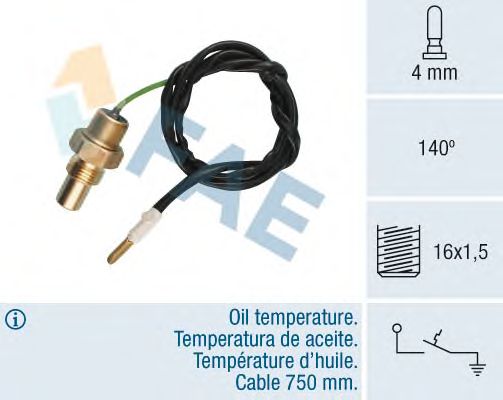 Sensor, temperatura do óleo 35230