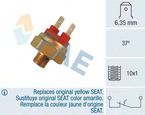 Temperature Switch, automatic choke; Temperature Switch, coolant warning lamp 35420