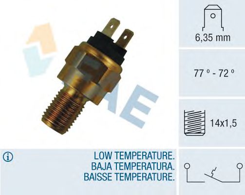 Temperature Switch, radiator fan 36310