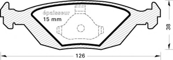 Комплект тормозных колодок, дисковый тормоз 231