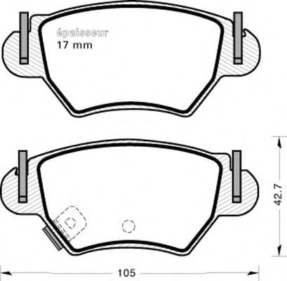 Brake Pad Set, disc brake 501