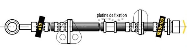 Tubo flexível de travão F5298