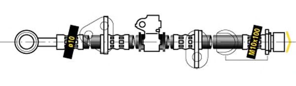 Tubo flexible de frenos F6156