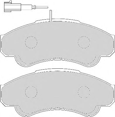 Комплект тормозных колодок, дисковый тормоз AVR109
