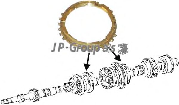 Synchronizer Ring, manual transmission 8131300406