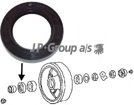 Shaft Seal, wheel bearing 8141250100