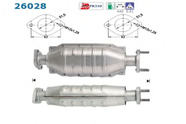 Catalytic Converter 26028
