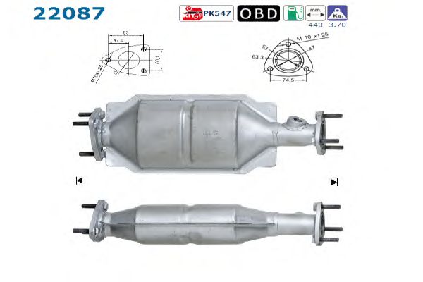 Catalytic Converter 22087