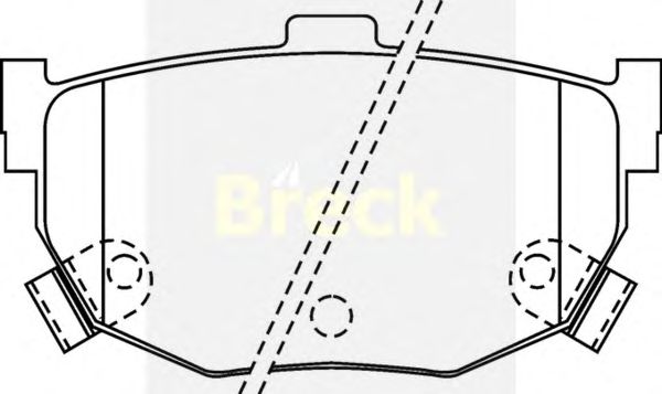Brake Pad Set, disc brake 21553 00 C