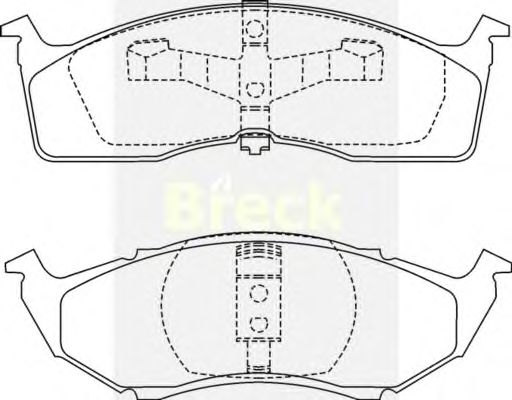 Brake Pad Set, disc brake 23043 00