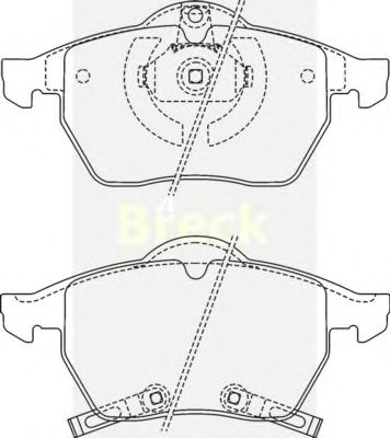 Brake Pad Set, disc brake 23116 00 C