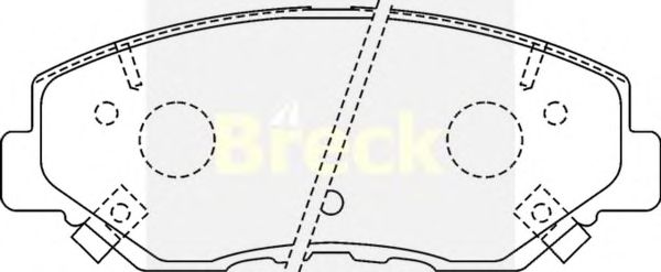 Brake Pad Set, disc brake 23868 00 C