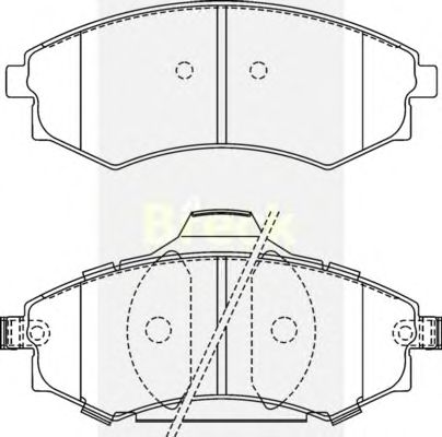 Комплект тормозных колодок, дисковый тормоз New 086 C