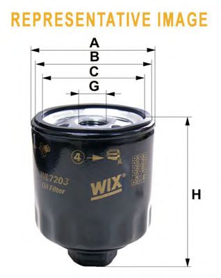 Масляный фильтр WL7203