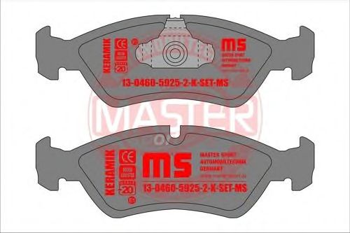 Комплект тормозных колодок, дисковый тормоз 13-0460-5925-2-K-SET