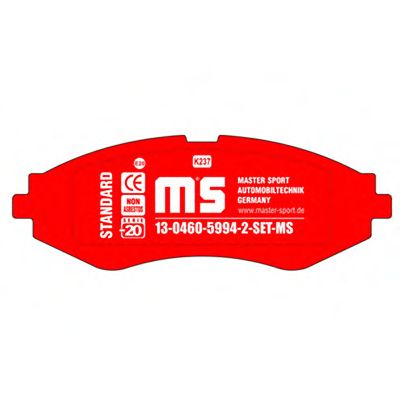 Bremseklodser 13-0460-5994-2-SET-MS