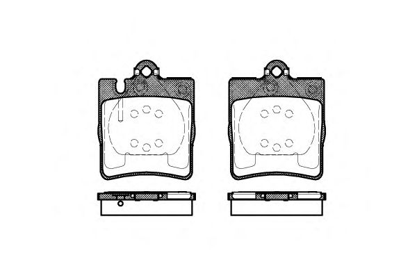 Комплект тормозных колодок, дисковый тормоз P6093.10