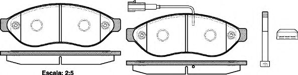 Комплект тормозных колодок, дисковый тормоз P13373.01