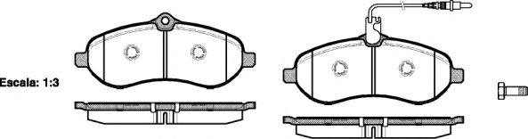 Комплект тормозных колодок, дисковый тормоз P13923.01