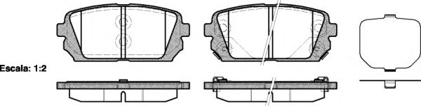 Комплект тормозных колодок, дисковый тормоз P12033.02