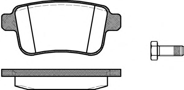 Комплект тормозных колодок, дисковый тормоз P12523.00