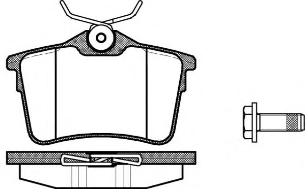 Комплект тормозных колодок, дисковый тормоз P12823.00