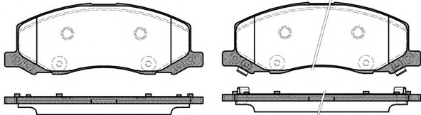 Комплект тормозных колодок, дисковый тормоз P12863.02