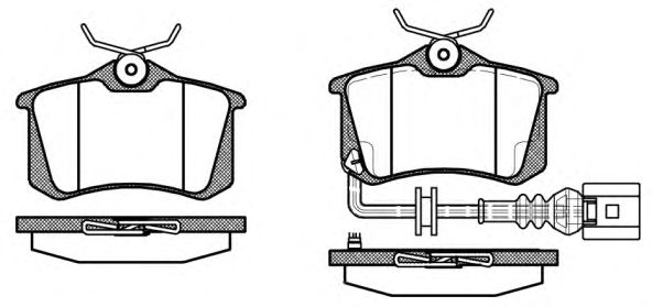 Комплект тормозных колодок, дисковый тормоз P3633.41