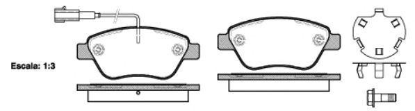 Комплект тормозных колодок, дисковый тормоз P9583.32