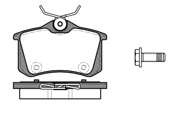 Комплект тормозных колодок, дисковый тормоз P12913.00
