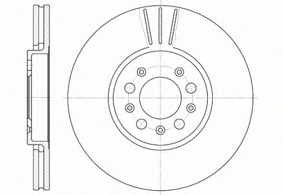Disco de travão D6544.10