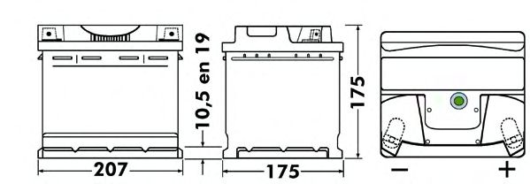 Startbatteri; Startbatteri CB443