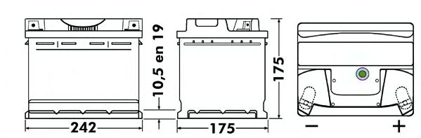 Starterbatteri; Starterbatteri CB543
