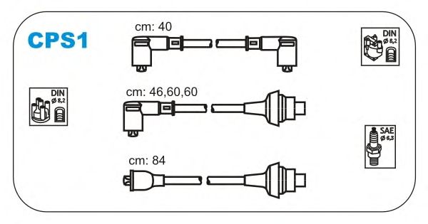 Комплект проводов зажигания CPS1