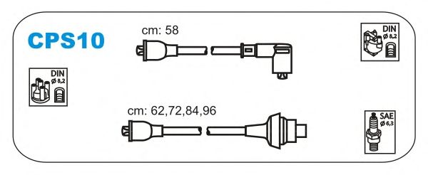 Комплект проводов зажигания CPS10