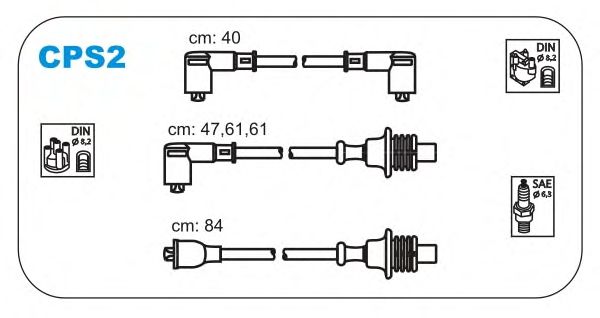 Комплект проводов зажигания CPS2